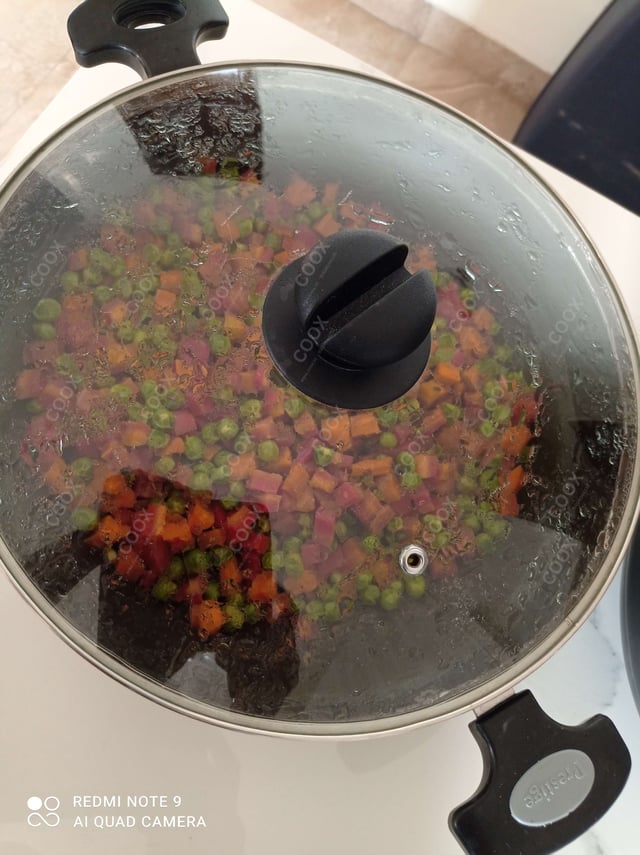 Delicious Gajar Matar prepared by COOX