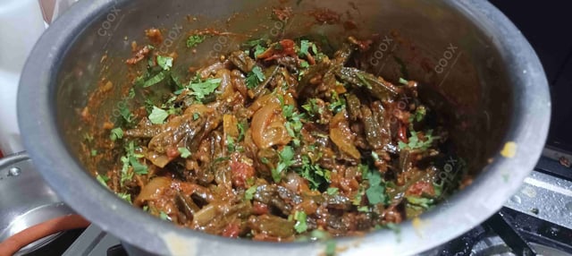 Delicious Bhindi do Pyaza prepared by COOX