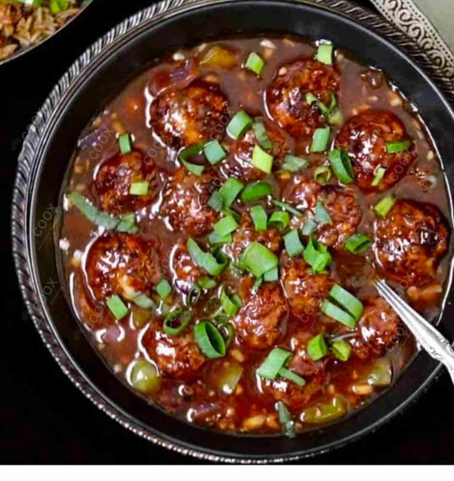 Delicious Veg Manchurian (Gravy) prepared by COOX