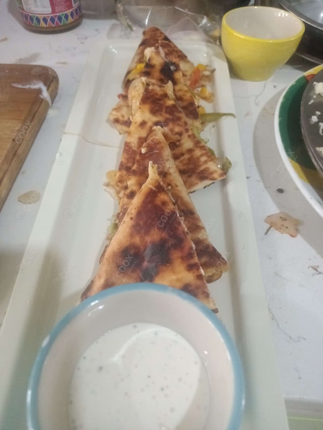 Delicious Veg Quesadillas prepared by COOX