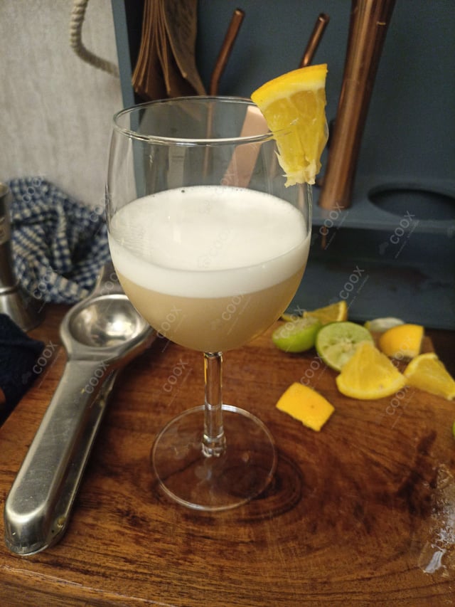 Delicious Whiskey Sour prepared by COOX