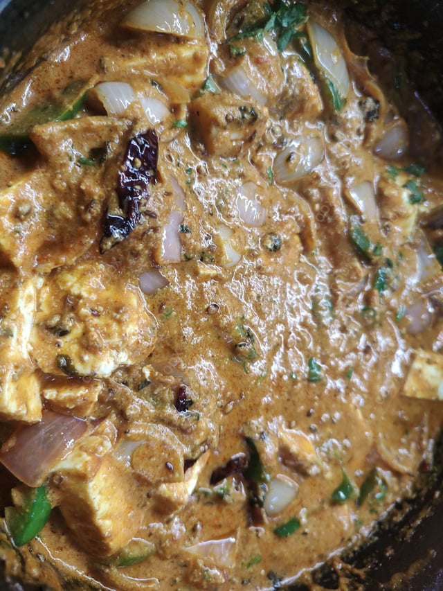 Delicious Kadhai Paneer prepared by COOX