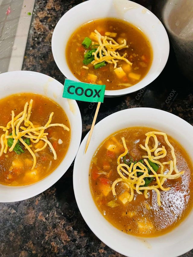 Delicious Vegetable Manchow Soup prepared by COOX