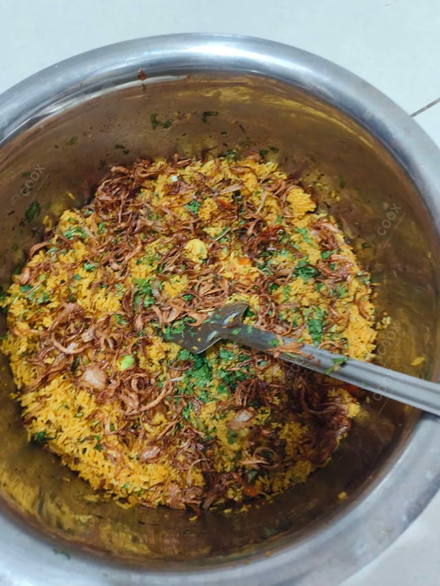 Delicious Veg Biryani prepared by COOX