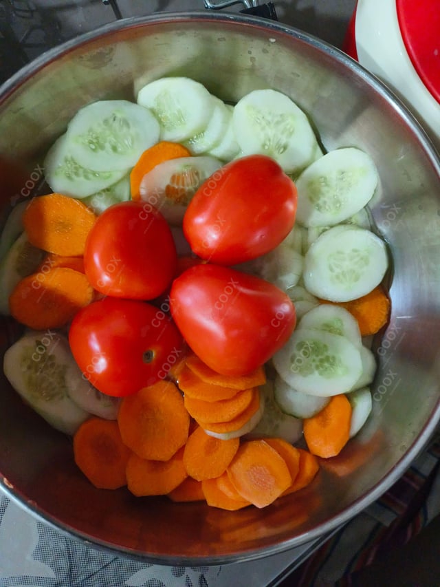 Delicious Salad, Papad prepared by COOX