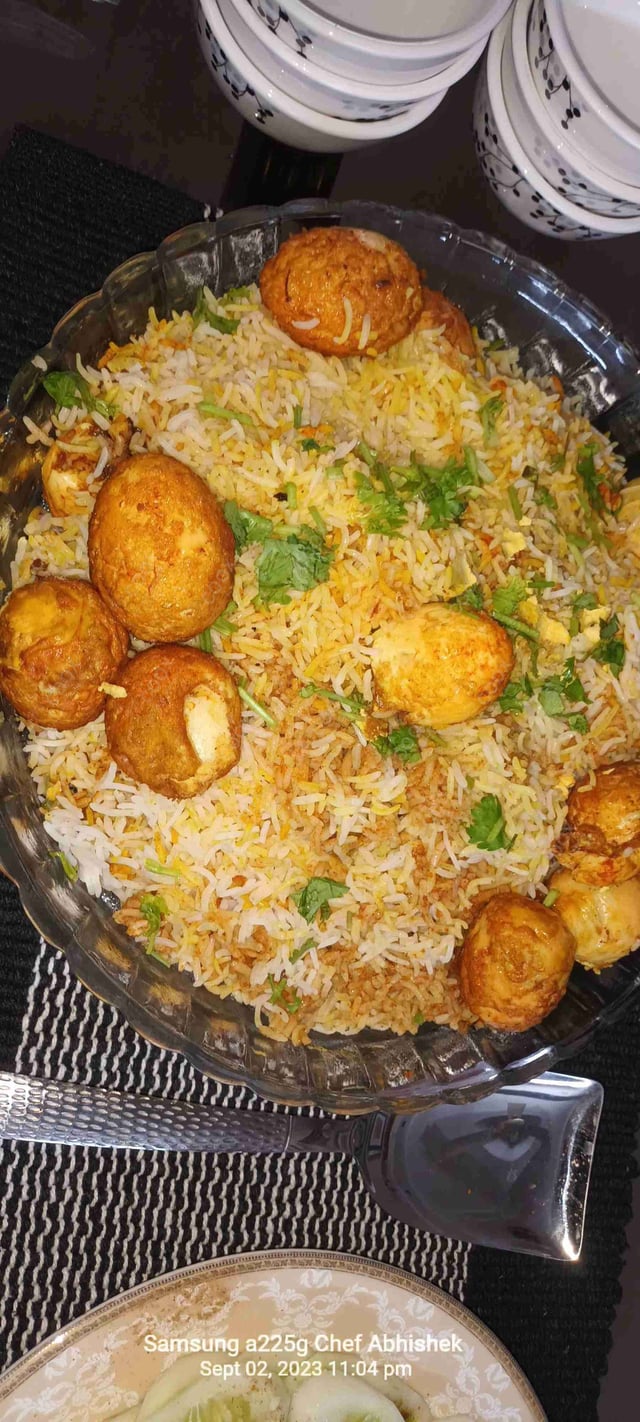 Delicious Egg Biryani prepared by COOX