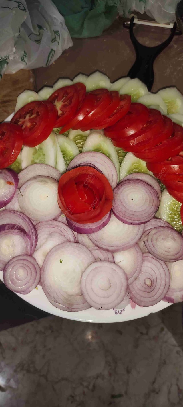 Delicious Salad, Papad prepared by COOX