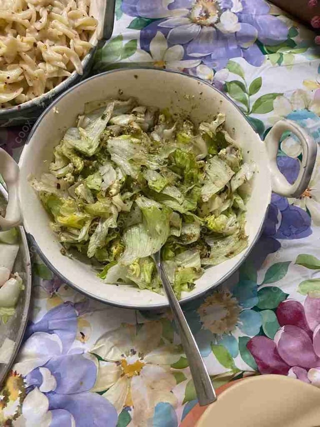 Delicious Lettuce Pesto Salad prepared by COOX