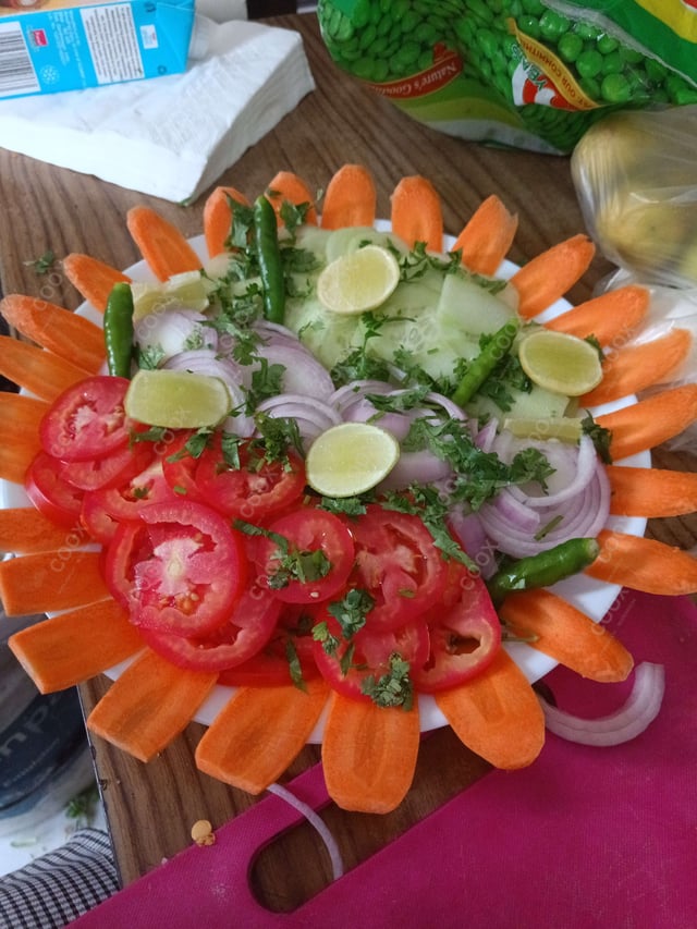 Delicious Salad, Papad prepared by COOX