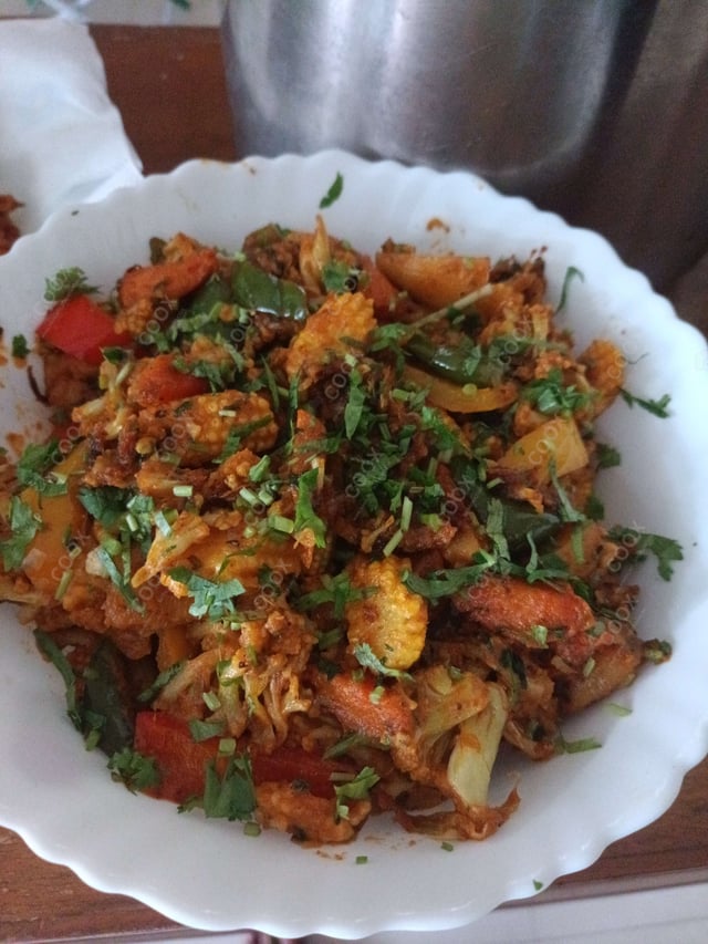 Delicious Veg Jalfrezi prepared by COOX