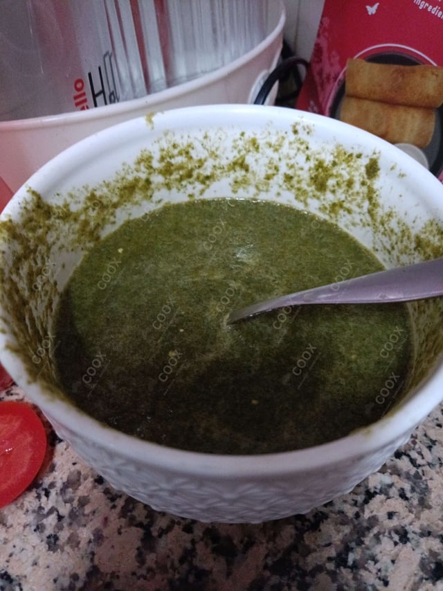 Delicious Green Chutney prepared by COOX