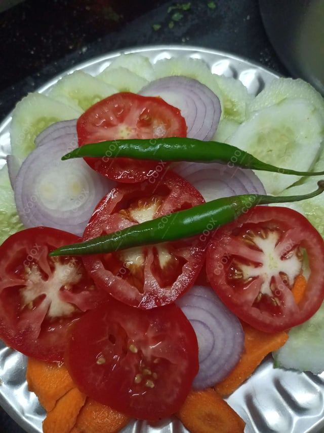 Delicious Salad, Papad prepared by COOX