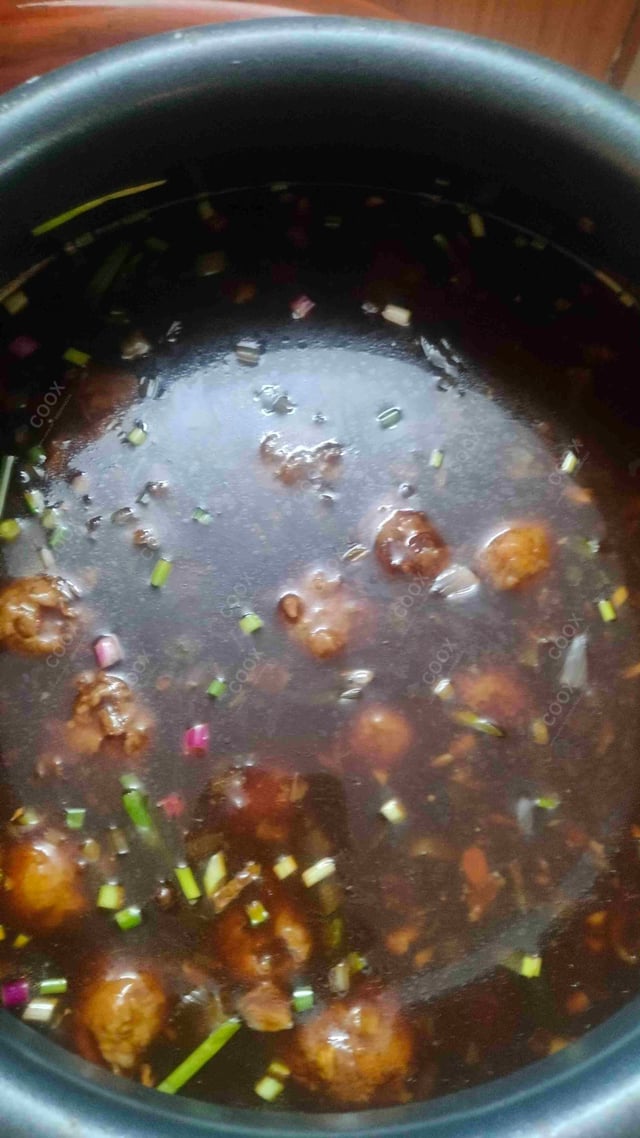 Delicious Veg Manchurian (Gravy) prepared by COOX