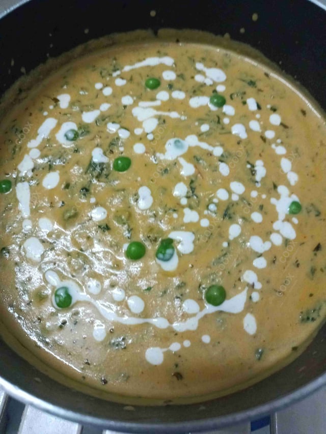 Delicious Methi Matar Malai prepared by COOX