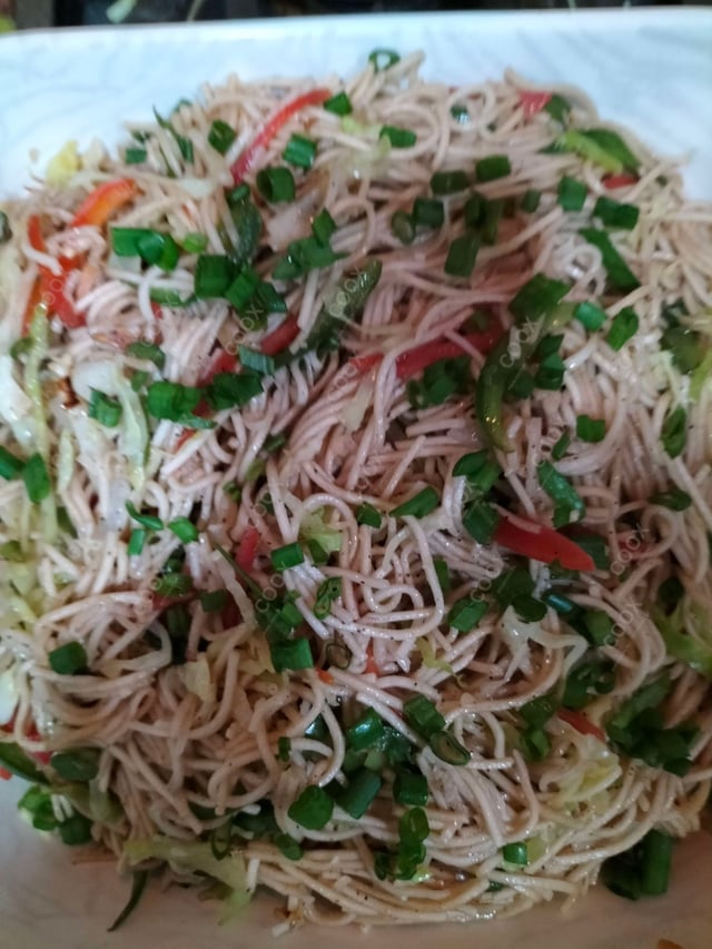 Delicious Veg Hakka Noodles prepared by COOX