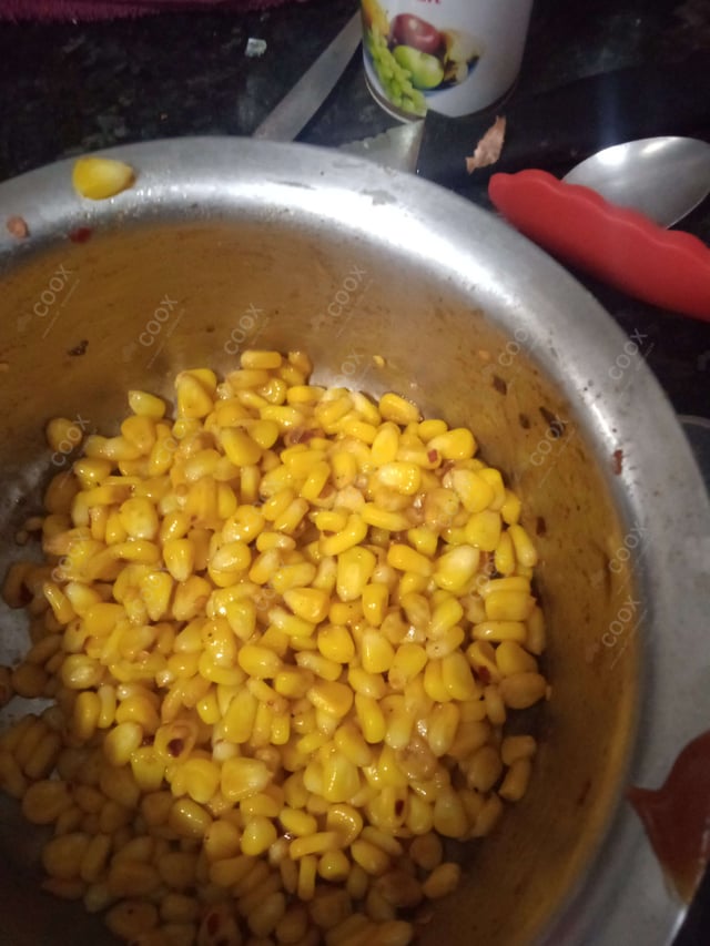 Delicious Corn Chaat prepared by COOX