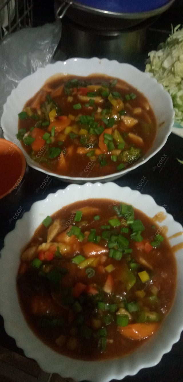 Delicious Mix Veg in Hot Garlic Sauce prepared by COOX