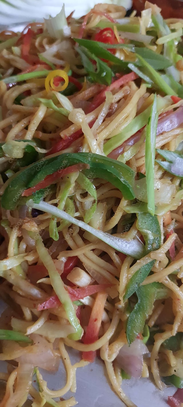 Delicious Veg Hakka Noodles prepared by COOX