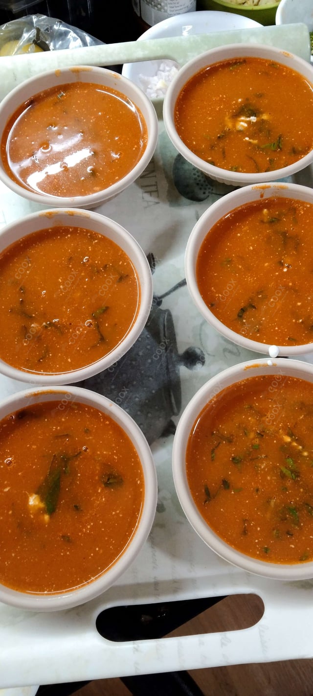 Delicious Tomato Basil Soup prepared by COOX