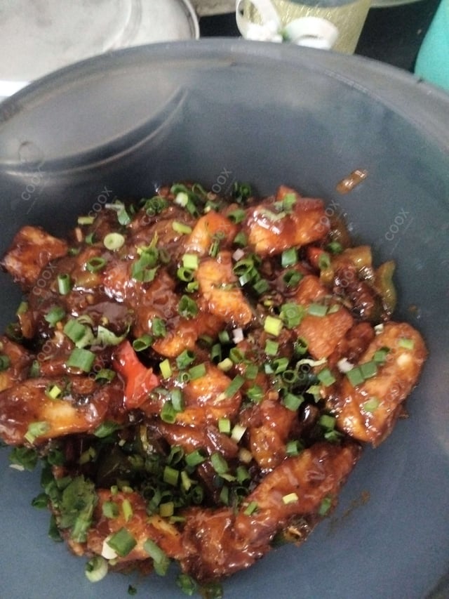 Delicious Chilli Paneer (Dry) prepared by COOX