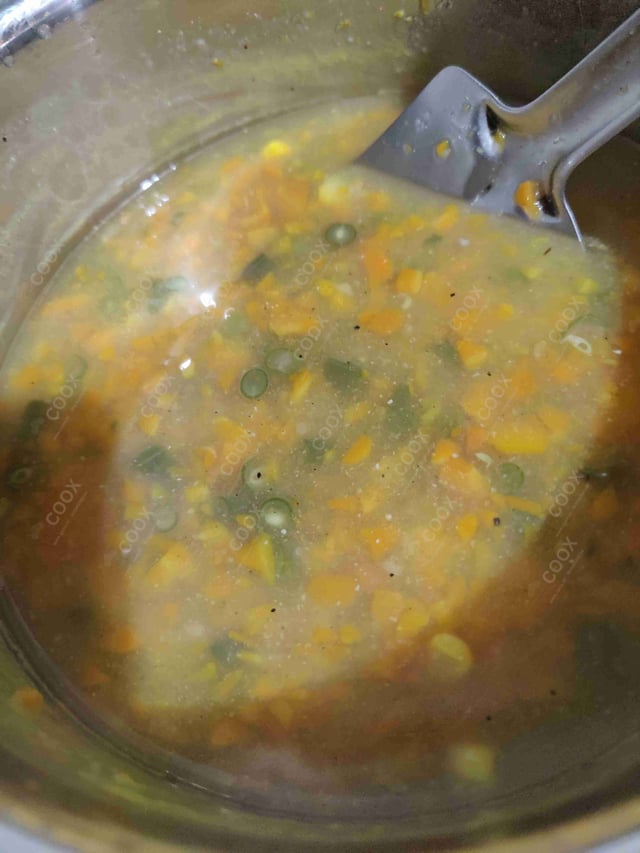 Delicious Sweet Corn Soup prepared by COOX