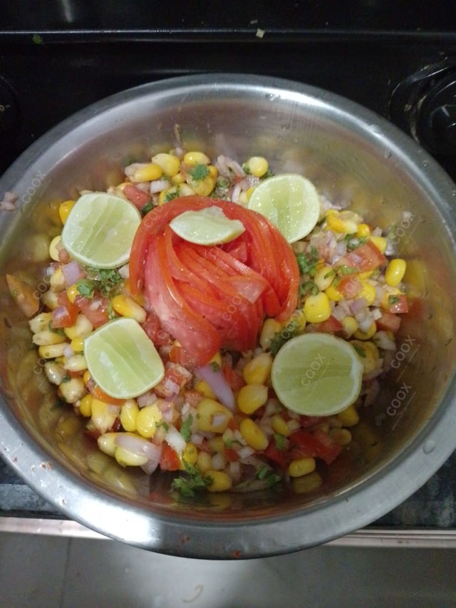 Delicious Corn Chaat prepared by COOX