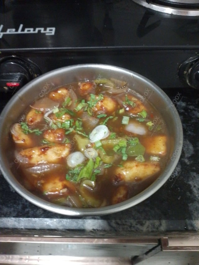 Delicious Chilli Paneer (Gravy) prepared by COOX