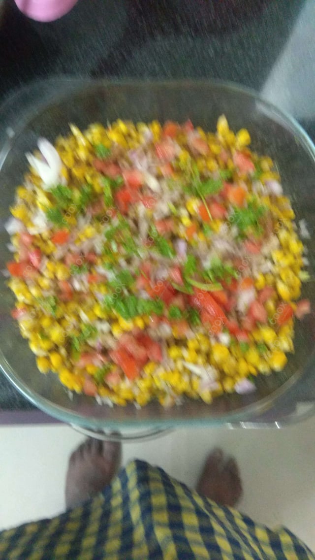 Delicious Corn Chaat prepared by COOX