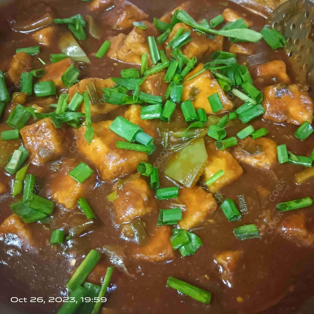 Delicious Chilli Paneer (Gravy) prepared by COOX