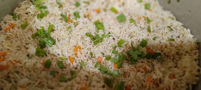 Delicious Veg Fried Rice prepared by COOX