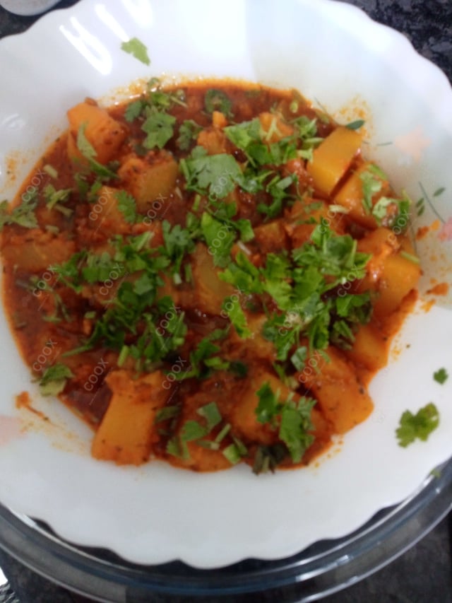 Delicious Kaddu ki Sabzi (Sitafal) prepared by COOX