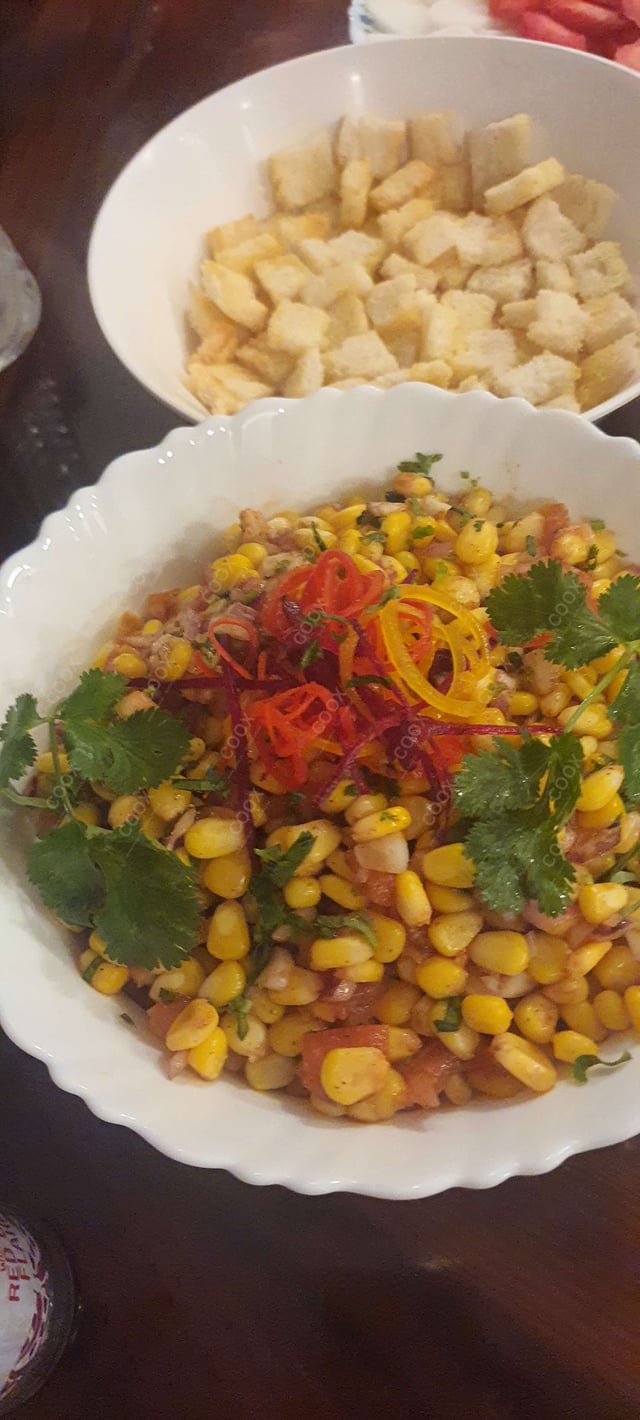 Delicious Corn Chaat prepared by COOX