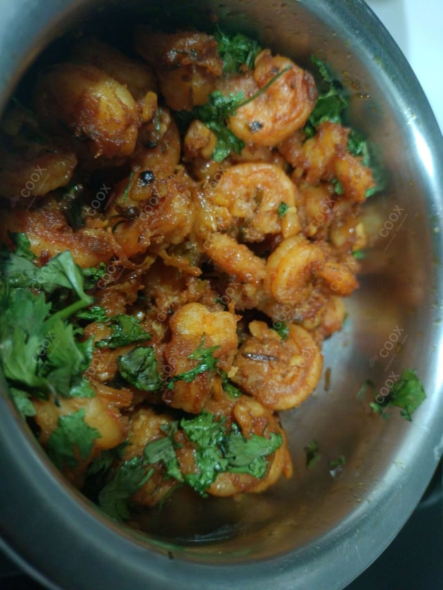 Delicious Butter Garlic Prawns prepared by COOX