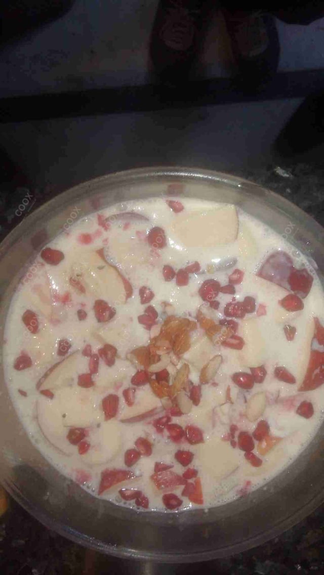 Delicious Fruit Cream prepared by COOX