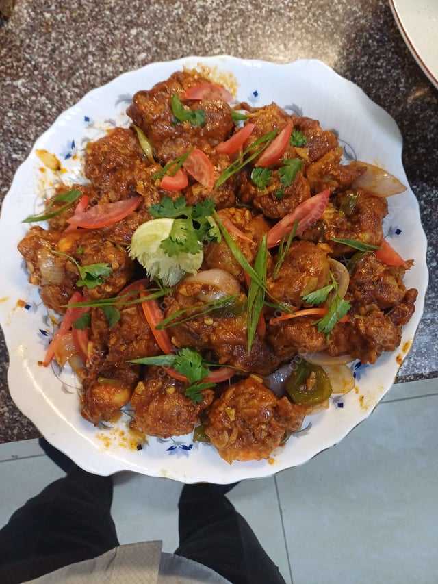 Delicious Red Chilli Prawns prepared by COOX