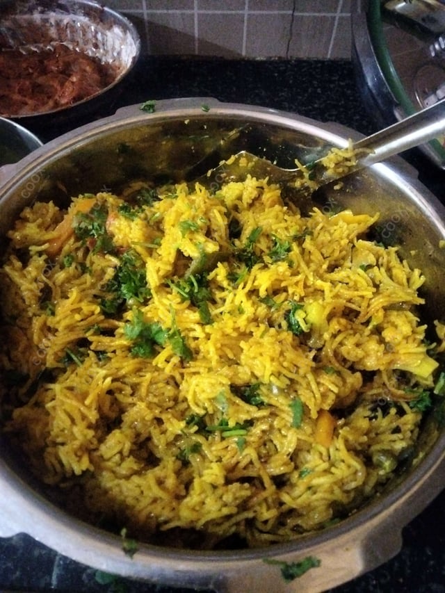 Delicious Veg Biryani prepared by COOX