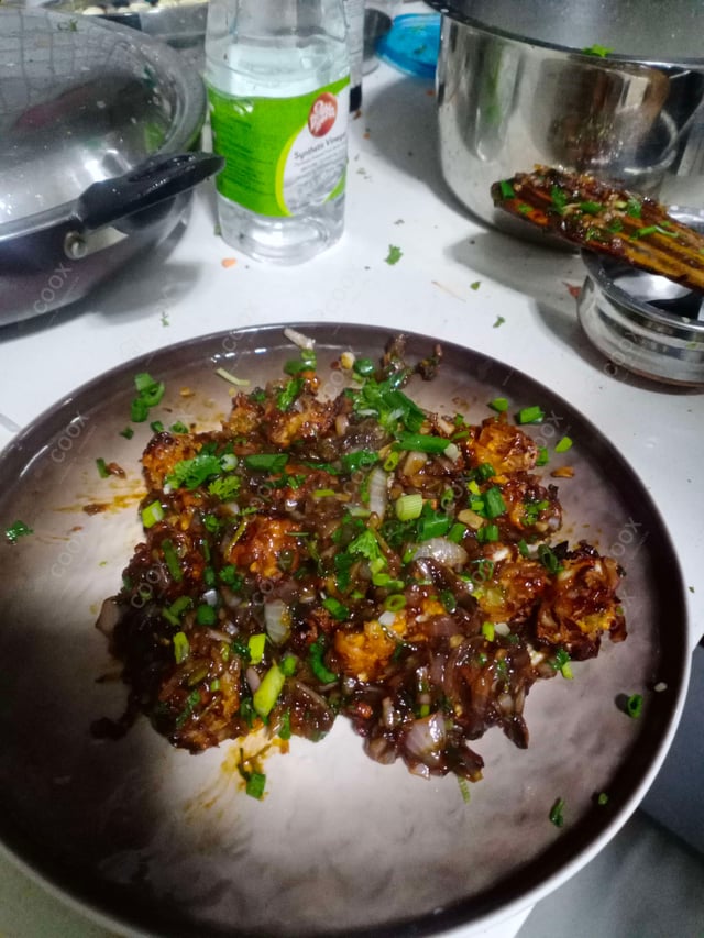 Delicious Veg Manchurian (Dry) prepared by COOX