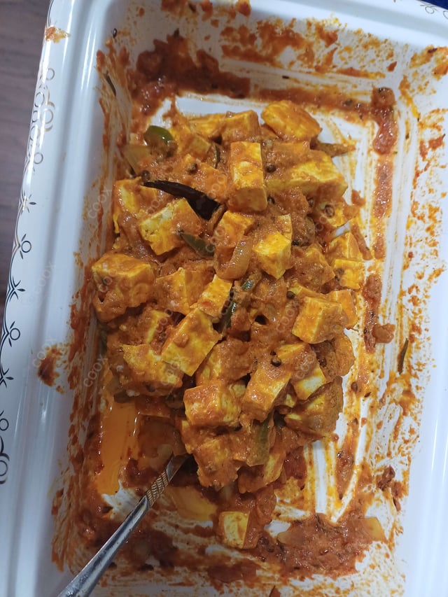 Delicious Kadhai Paneer prepared by COOX