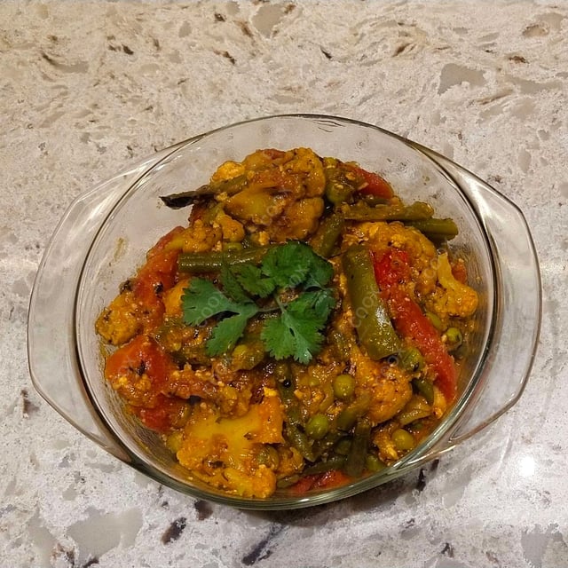 Delicious Veg Jalfrezi prepared by COOX