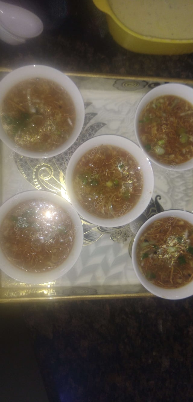 Delicious Chicken Manchow Soup prepared by COOX