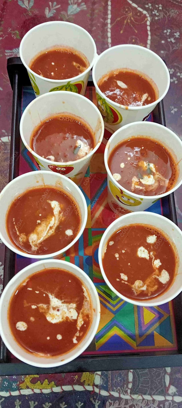 Delicious Tomato Basil Soup prepared by COOX