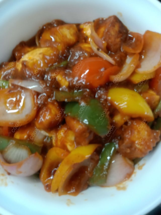 Delicious Chilli Paneer (Dry) prepared by COOX