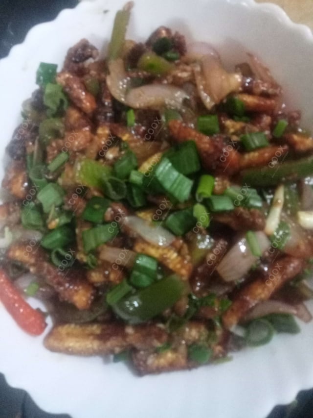 Delicious Crispy Chilli Baby Corn prepared by COOX