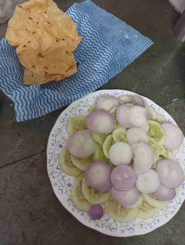 Delicious Salad, Papad prepared by COOX