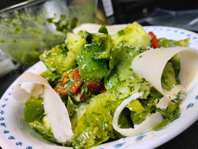 Delicious Lettuce Pesto Salad prepared by COOX