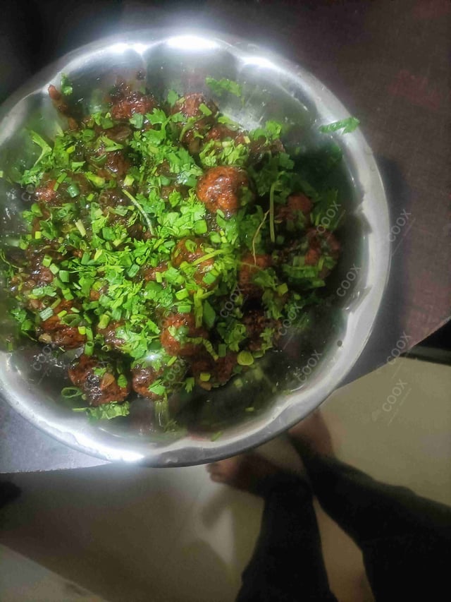 Delicious Veg Manchurian (Dry) prepared by COOX