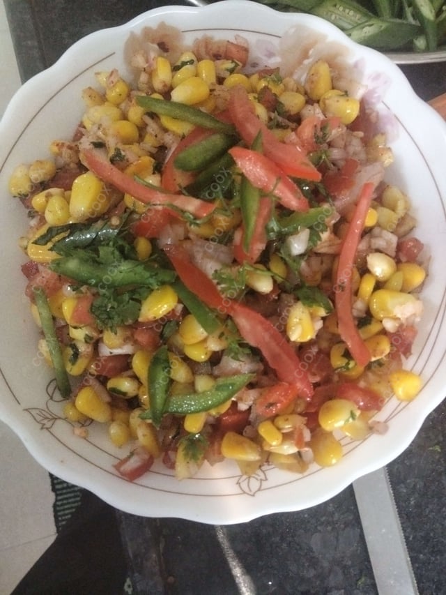 Delicious Corn Chaat prepared by COOX