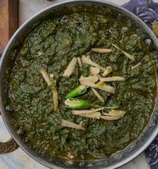 Delicious Sarso Ka Saag prepared by COOX