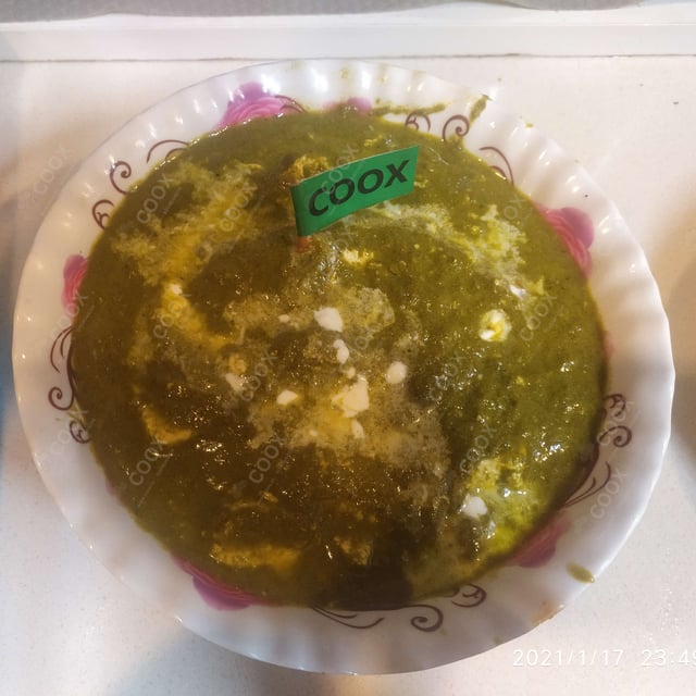 Delicious Palak Paneer prepared by COOX