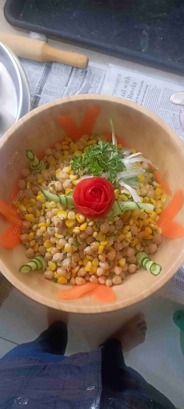 Delicious Corn Chaat prepared by COOX